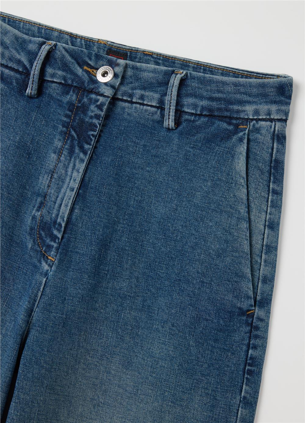 Bol Paça Mavi Kot Pantolon
