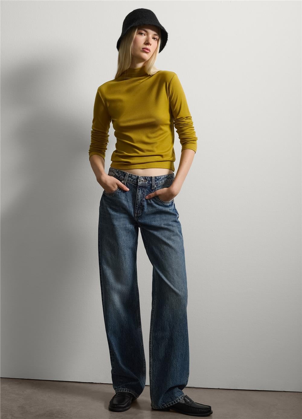 Düz Denim Kot