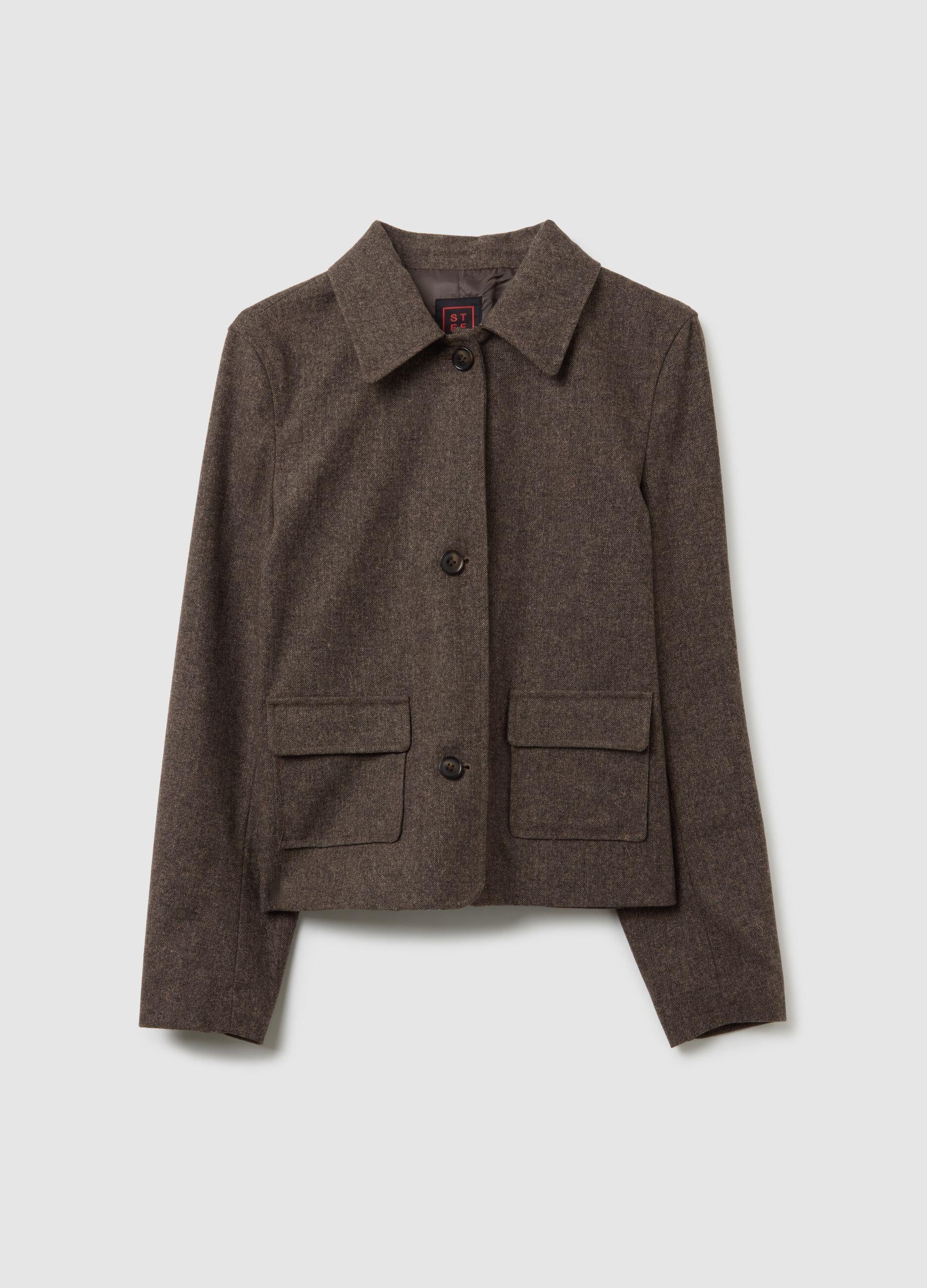 Düz Kesim Blazer Ceket