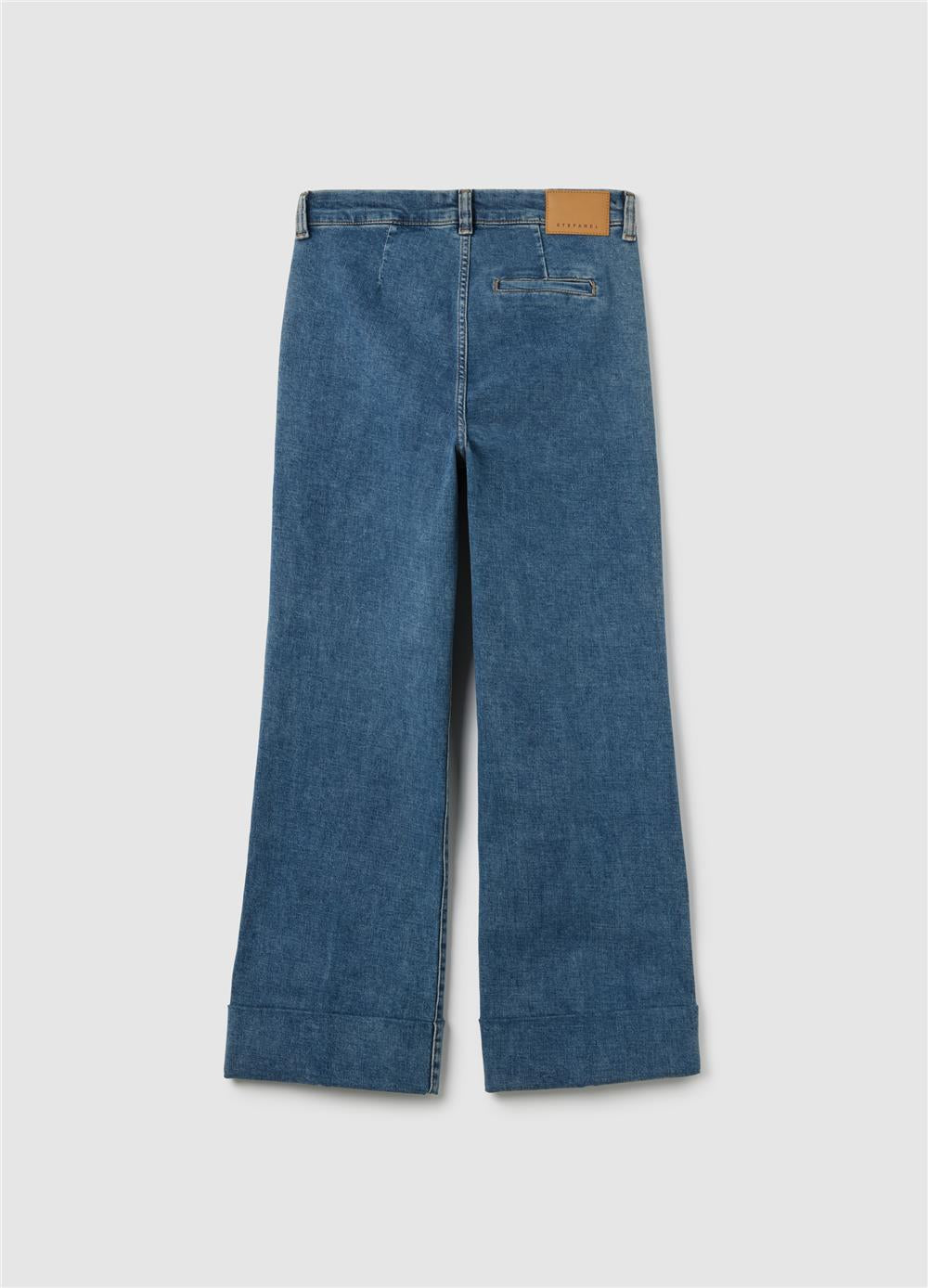 Açık Mavi Bol Paça Kot Pantolon