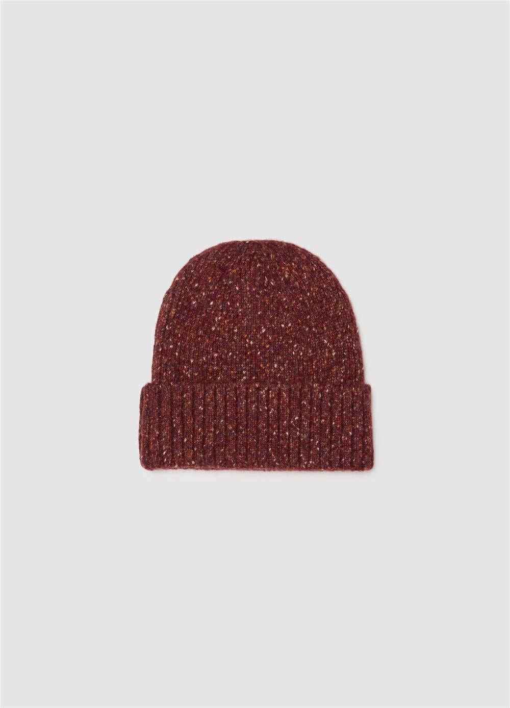 Bordo Jersey Örgü Bere