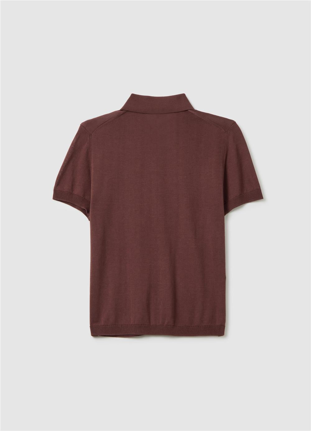 Kahverengi Liyosel Polo Normal Kesim