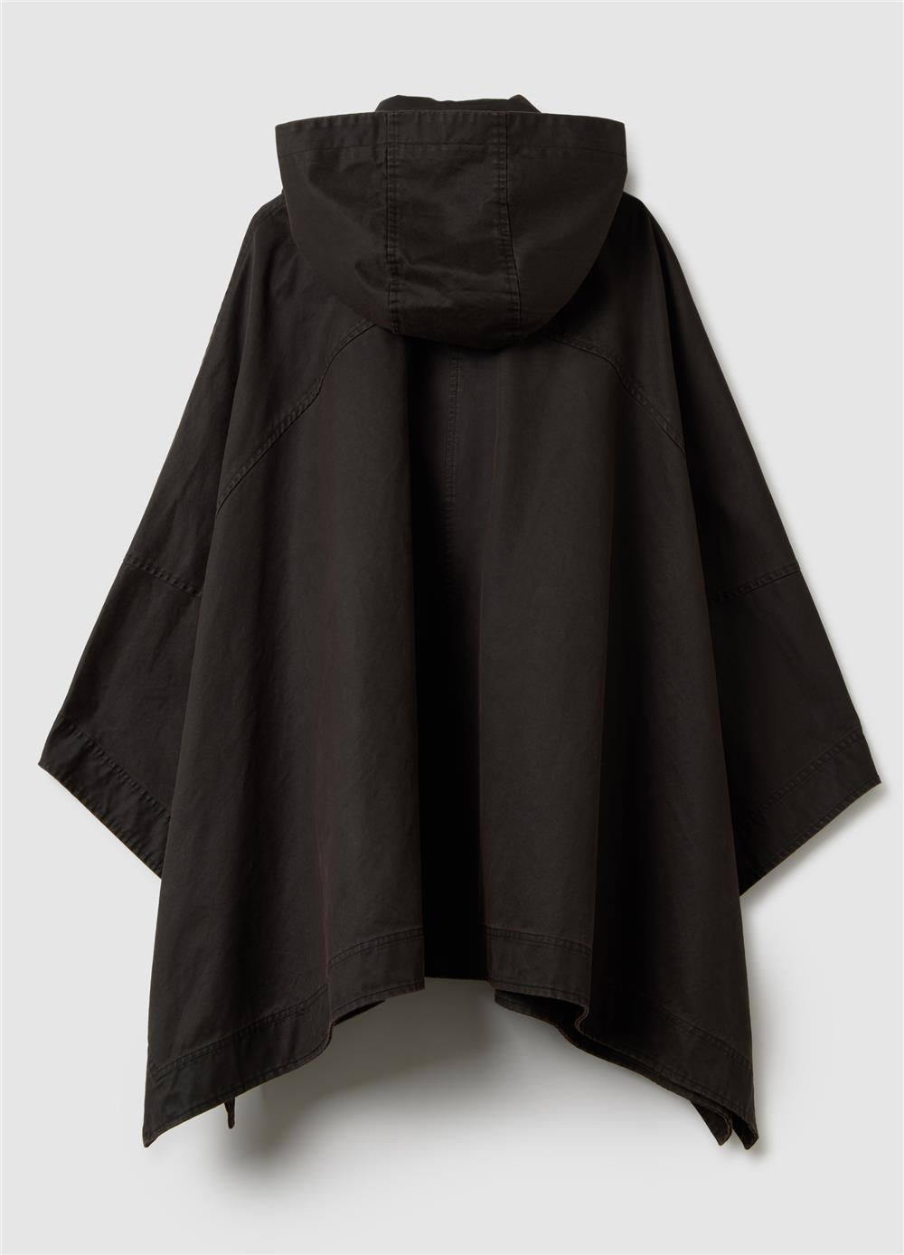 Kahverengi Pamuklu Normal Kesim Pelerin Ceket