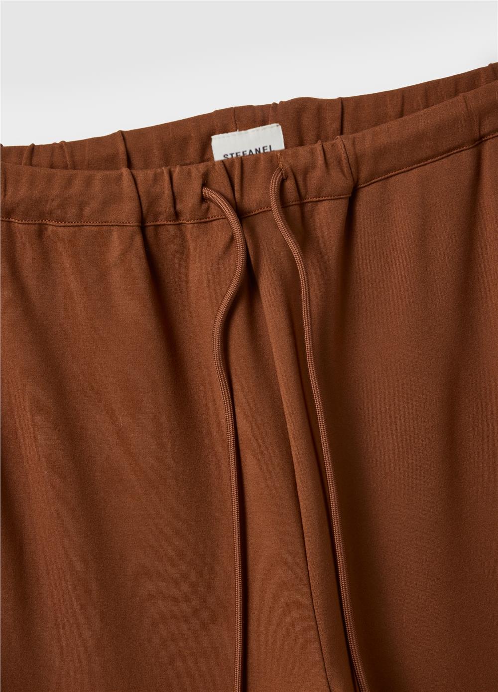 Kahverengi Viskon Regular Fit Pantolon