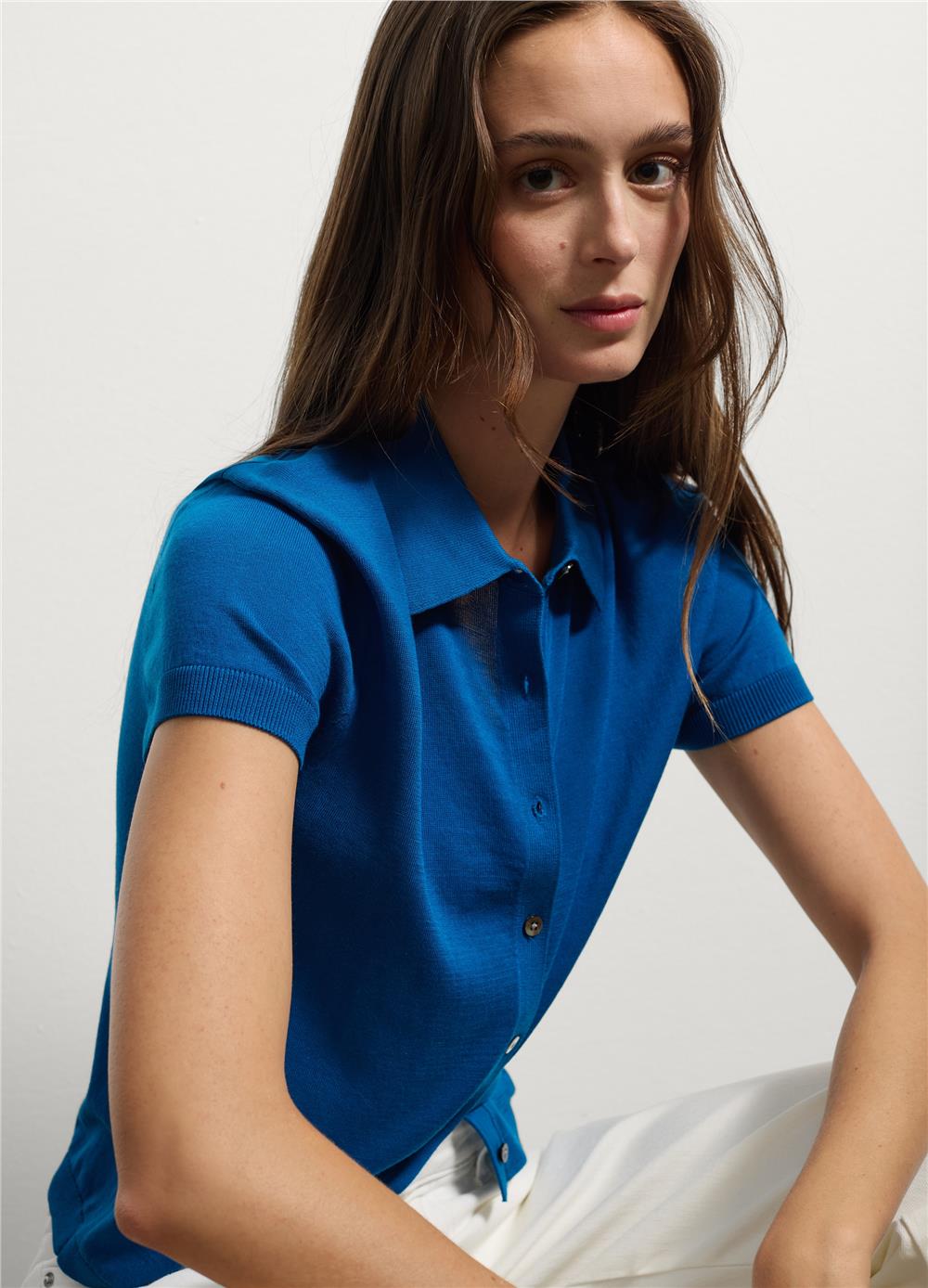Mavi Normal Kesim Liyosel Polo