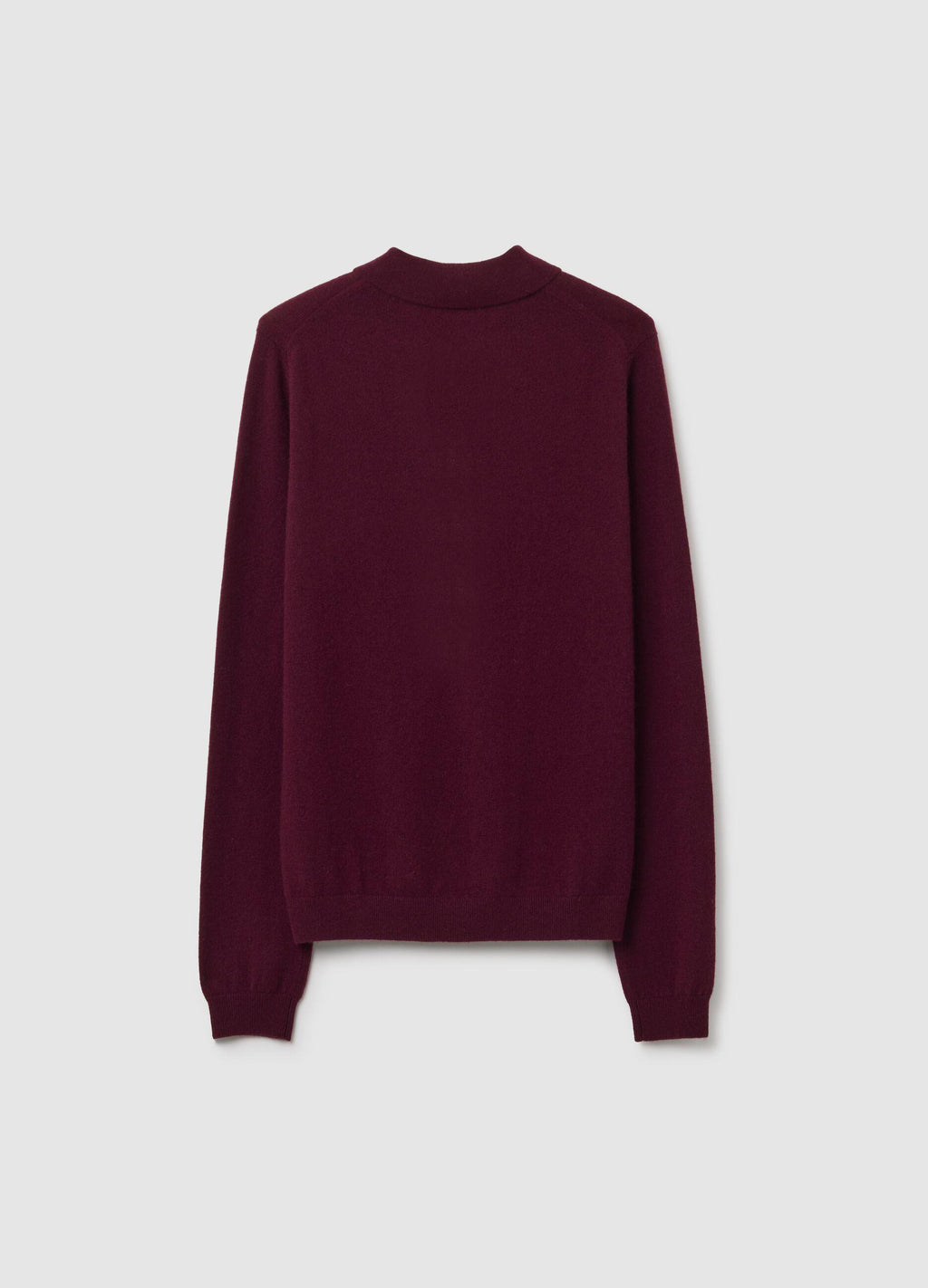Oversize Bordo Saf Kaşmir Kazak