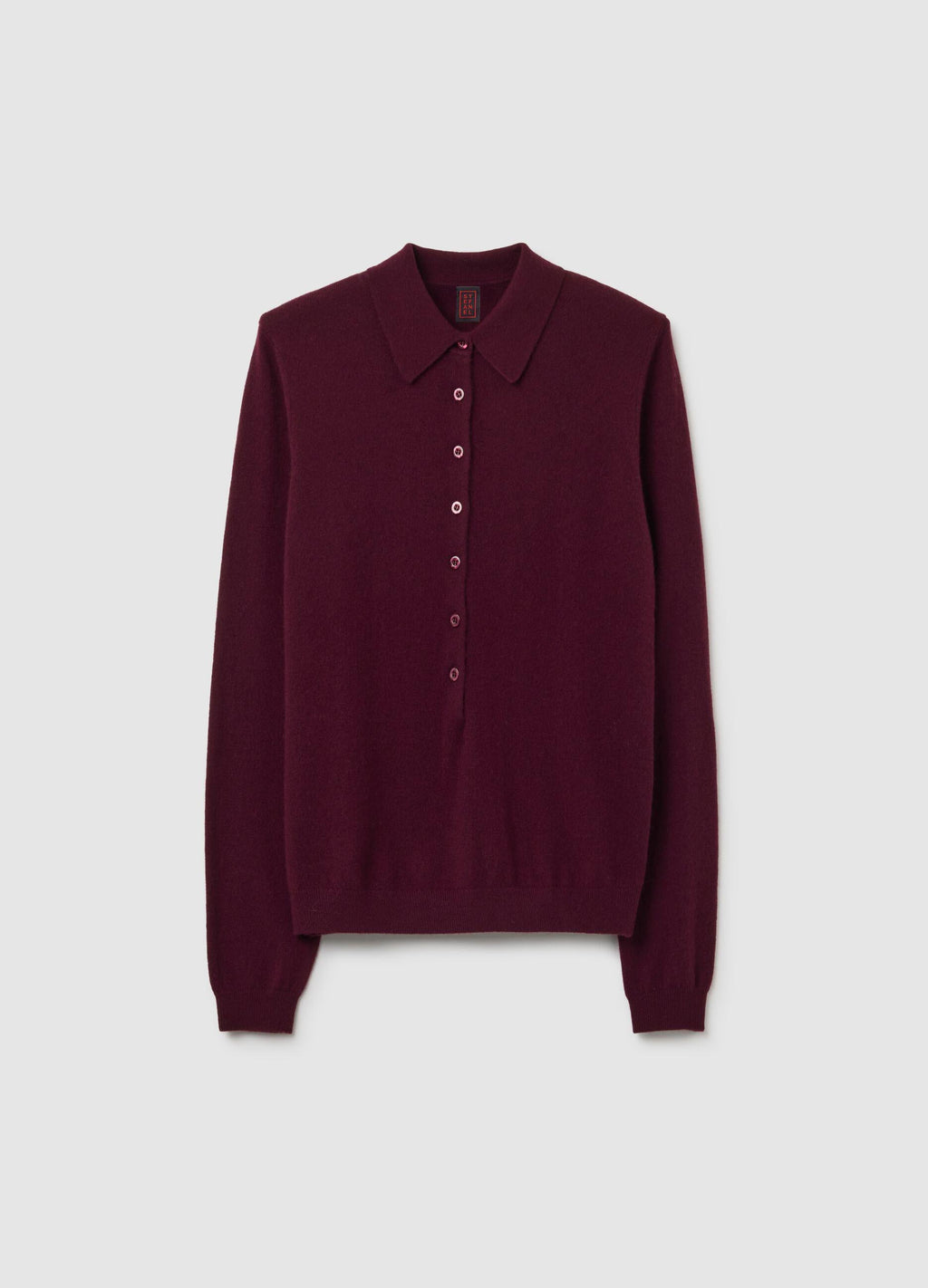 Oversize Bordo Saf Kaşmir Kazak