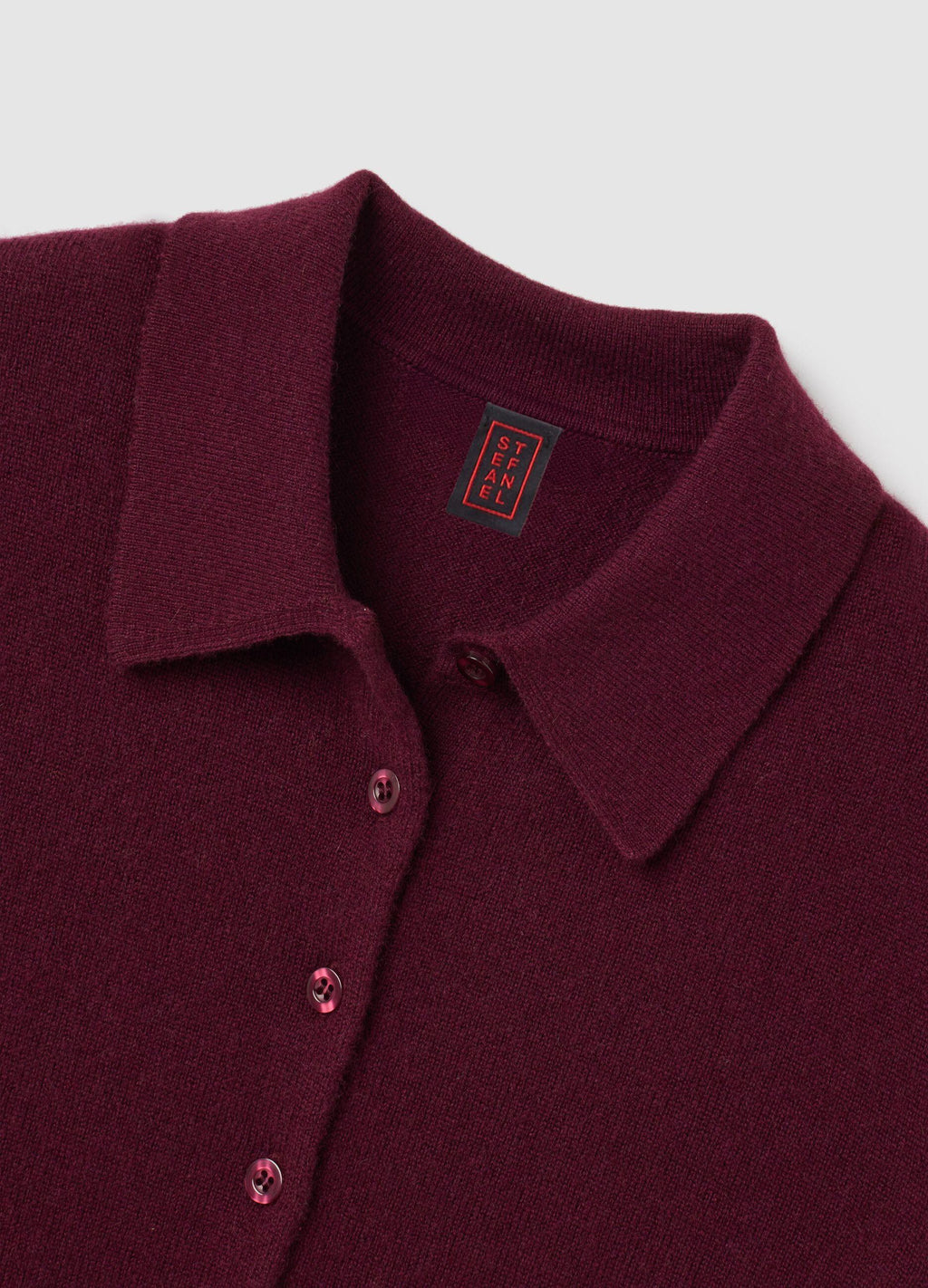 Oversize Bordo Saf Kaşmir Kazak