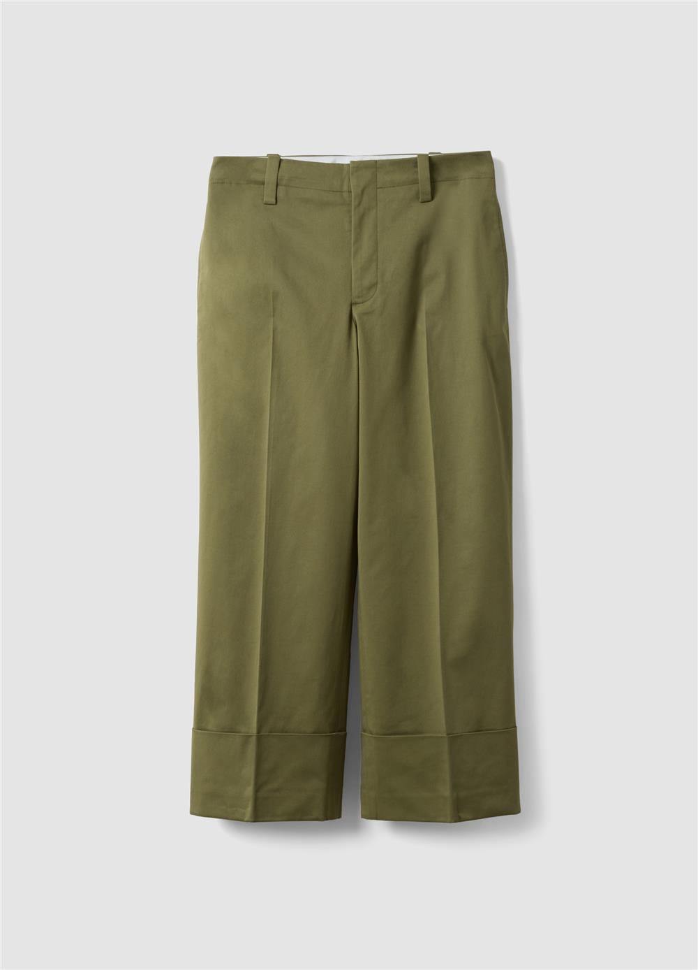 Yeşil Streç Gabardin Pantolon